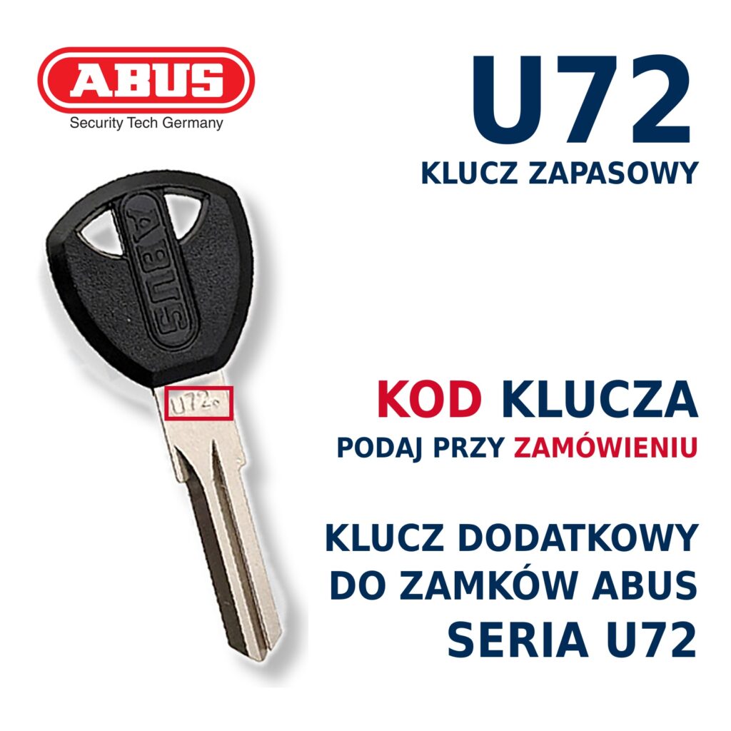 u72 - klucz zapasowy
